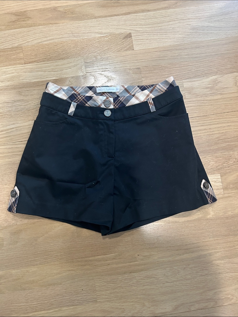 Kinloch Anderson Scotland Tartan Detailed Shorts